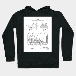 First Circuit Patent - Electrician Maker Workshop Art - White Hoodie